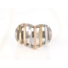 ANILLO ACERO CORAZON RAYAS LISO