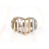 ANILLO ACERO CORAZON RAYAS LISO