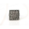 ANILLO ACERO CUADRADO ZIRCONIA
