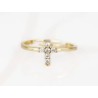 ANILLO BISUTERIA CRUZ BLANCA ZIRCONIA