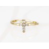 ANILLO BISUTERIA CRUZ BLANCA ZIRCONIA