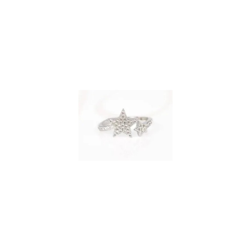 ANILLO BISUTERIA ESTRELLAS BLANCAS ZIRCONIA