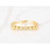 ANILLO BISUTERIA ESTRELLAS BLANCAS ZIRCONIA