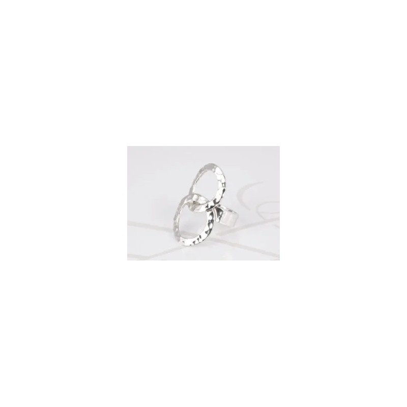 ANILLO DE PLATA CIRCULO ENTRELAZADO