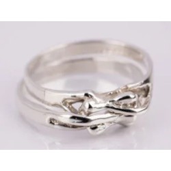 ANILLO DE PLATA DOBLE PAREJA