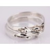 ANILLO DE PLATA DOBLE PAREJA