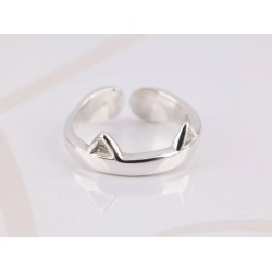 ANILLO DE PLATA GATO