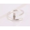 ANILLO DE PLATA MEDIO CIRCULO