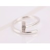 ANILLO DE PLATA MEDIO CIRCULO