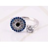 ANILLO DE PLATA OJO DE CRISTAL