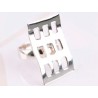ANILLO DE PLATA RECTANGULO ONDULADO