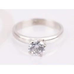 ANILLO DE PLATA SOLITARIO SENCILLO