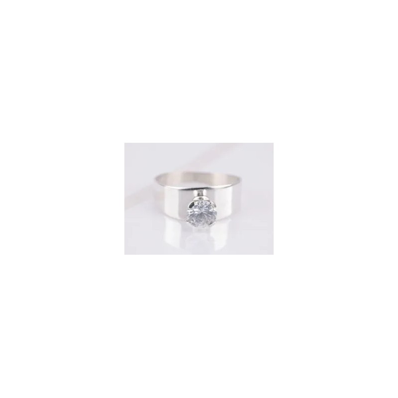 ANILLO DE PLATA SOLITARIO