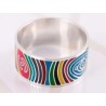 ANILLO DE PLATA ZEBRA MULTICOLOR