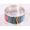 ANILLO DE PLATA ZEBRA MULTICOLOR