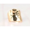 ANILLO ORO LAMINADO CURVA ANCHA MARTILLADO