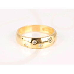 ANILLO ORO LAMINADO DESTELLOS ZIRCONIA