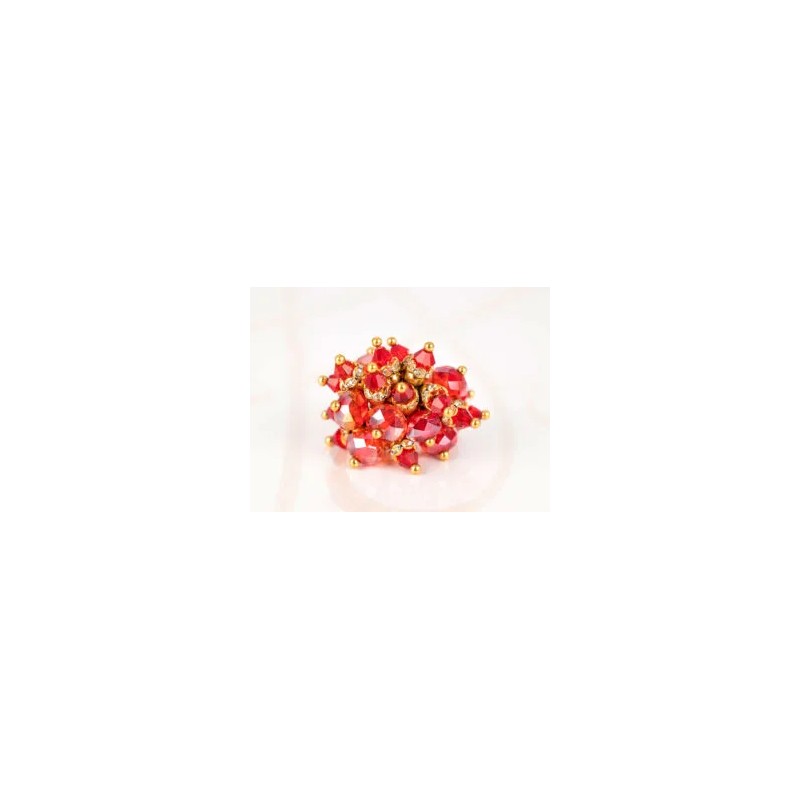 ANILLO ORO LAMINADO PACHON CRISTAL
