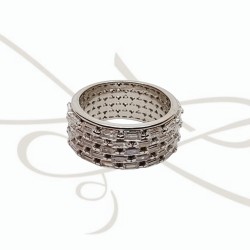 ANILLO PLATA BAGUETTE PANEL