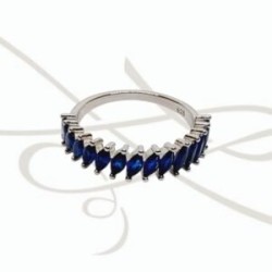ANILLO PLATA BAGUETTE MARINO