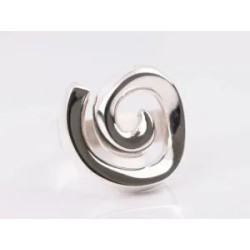 ANILLO PLATA CARACOL LISO