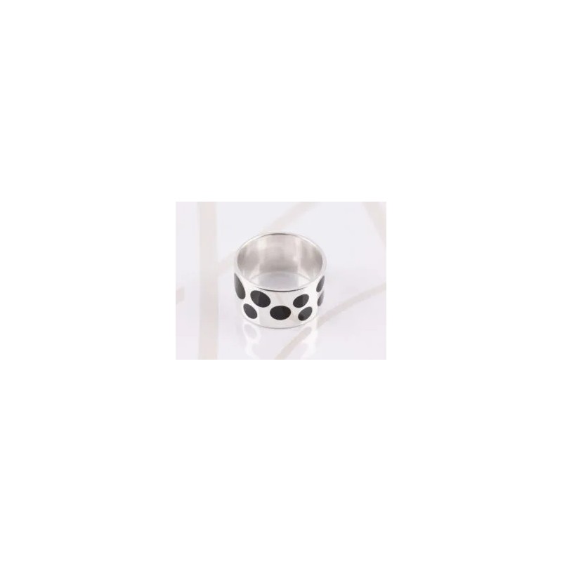 ANILLO PLATA CIRCULOS TAMAÑOS ESMALTADO