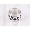 ANILLO PLATA CIRCULOS TAMAÑOS ESMALTADO