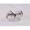 ANILLO PLATA CORAZONES INVERTIDOS LISO