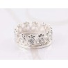 ANILLO PLATA CORONA CORAZONES ZIRCONIA