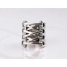 ANILLO PLATA CORSET PAVONADO