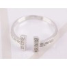 ANILLO PLATA CUADRO ABIERTO ZIRCONIA