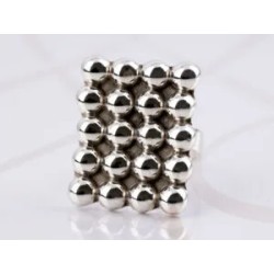 ANILLO PLATA CUADRO BOLA LISO