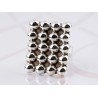 ANILLO PLATA CUADRO BOLA LISO