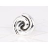 ANILLO PLATA ESPIRAL  ELECTROFORMADO