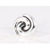 ANILLO PLATA ESPIRAL  ELECTROFORMADO