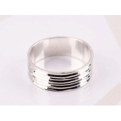 ANILLO PLATA FALANGES DIAMANTADO