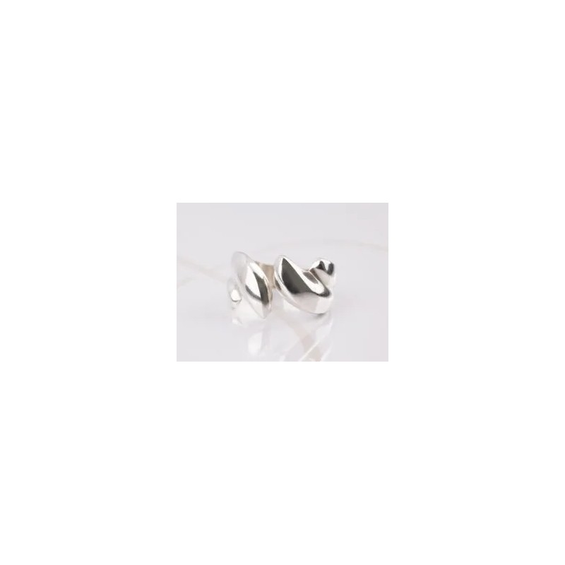 ANILLO PLATA HOJAS ANCHAS LISO