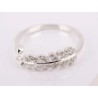 ANILLO PLATA HOJA LAUREL ZIRCONIA