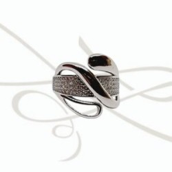 ANILLO PLATA INFINITO Y BANDA CON ZIRCONIA