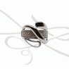 ANILLO PLATA INFINITO Y BANDA CON ZIRCONIA