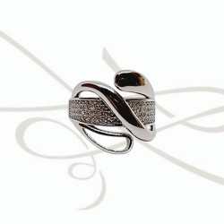 ANILLO PLATA INFINITO Y BANDA CON ZIRCONIA