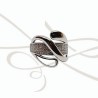 ANILLO PLATA INFINITO Y BANDA CON ZIRCONIA