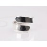 ANILLO PLATA LINEAS ENCONTRADAS LISO
