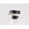 ANILLO PLATA LINEAS ENCONTRADAS LISO