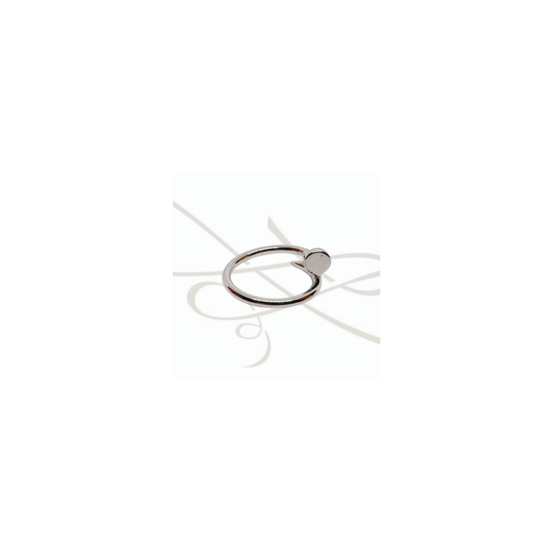 ANILLO PLATA LISO TORNILLO