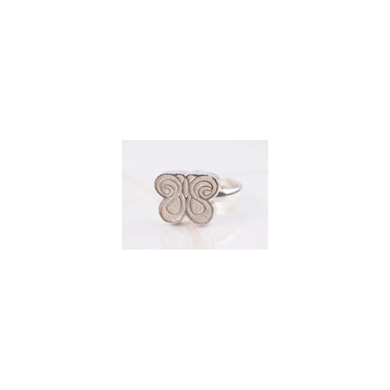ANILLO PLATA MARIPOSA CARTONEADO