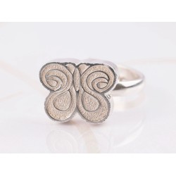 ANILLO PLATA MARIPOSA CARTONEADO