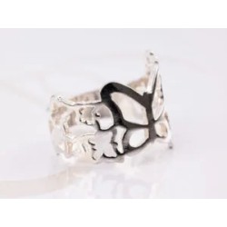 ANILLO PLATA MARIPOSA MULTIPLE LISO