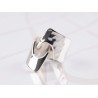 ANILLO PLATA OLAS PICO LISAS MARTILLADO