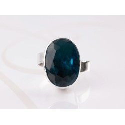 ANILLO PLATA OVALADO ZIRCONIA